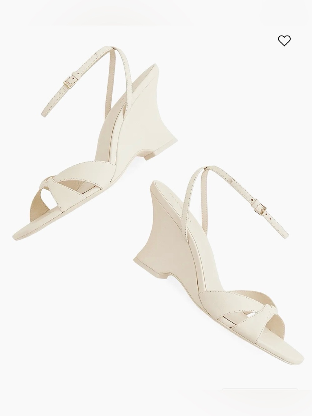 Reformation Margot 75MM Metallic Leather Wedge Sandals